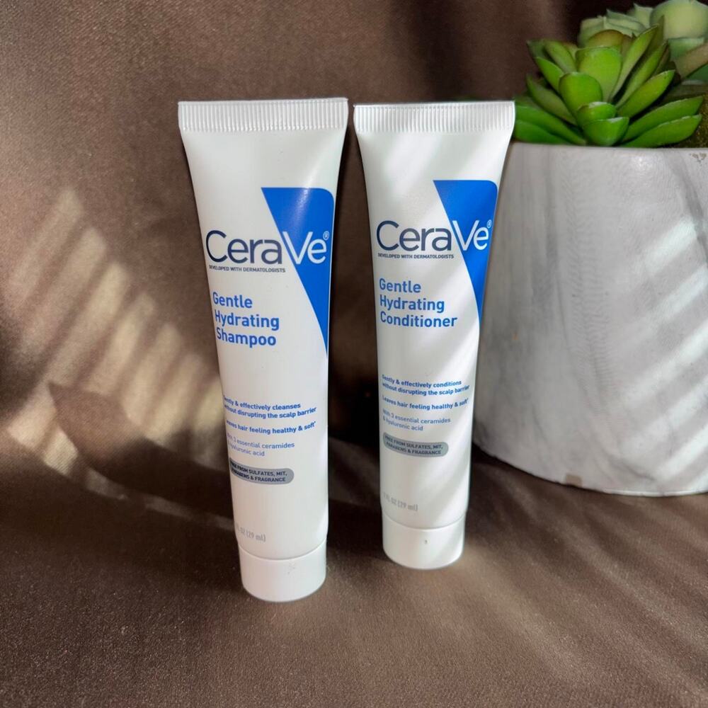 CeraVe Gentle Hydrating Shampoo and Conditioner 1 oz samples